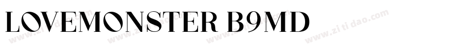 Lovemonster-B9md字体转换