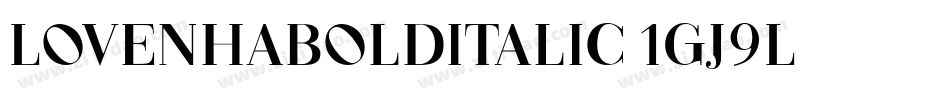 Lovenhabolditalic-1Gj9L字体转换