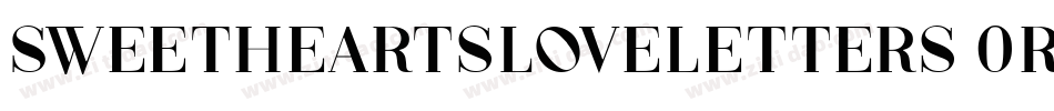 SweetheartsLoveLetters-0rp4字体转换