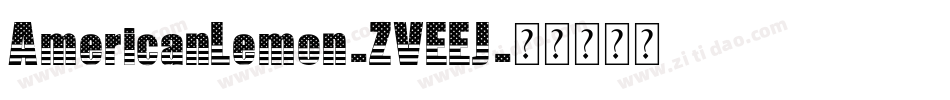 AmericanLemon-ZVEEJ字体转换