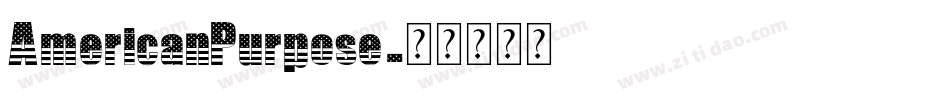 AmericanPurpose字体转换