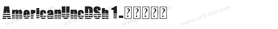 AmericanUncDSh1字体转换