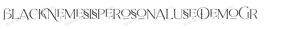 BlackNemesisPerosonalUseDemoGrunge-X82G字体转换