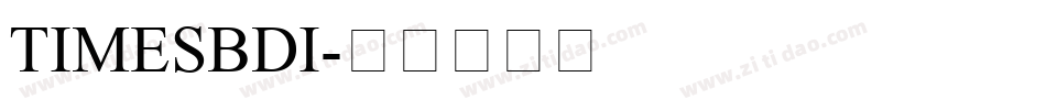 TIMESBDI字体转换