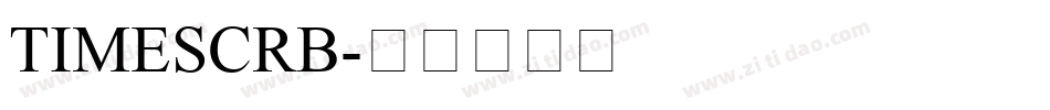 TIMESCRB字体转换