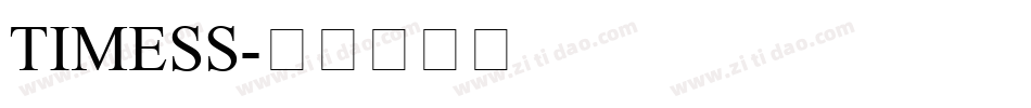 TIMESS字体转换