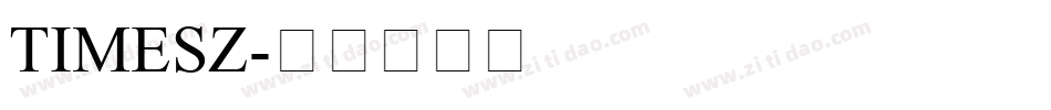 TIMESZ字体转换