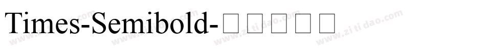 Times-Semibold字体转换
