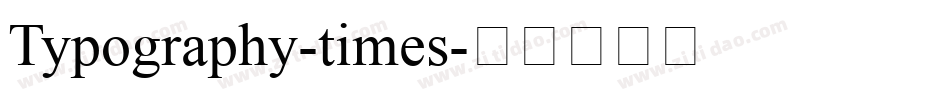Typography-times字体转换
