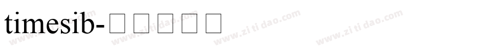 timesib字体转换