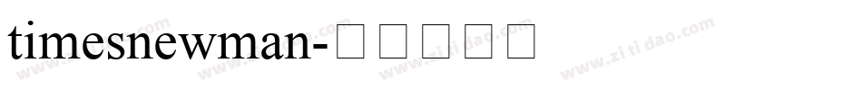 timesnewman字体转换