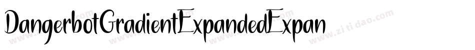 DangerbotGradientExpandedExpanded-ZBoZ字体转换