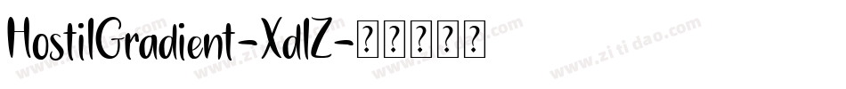 HostilGradient-XdlZ字体转换
