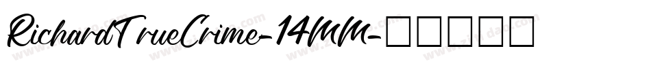 RichardTrueCrime-14MM字体转换