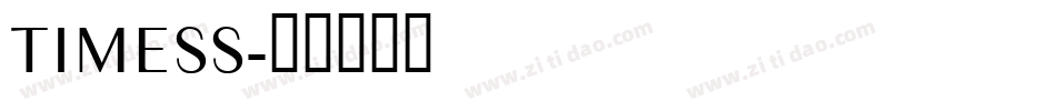 TIMESS字体转换