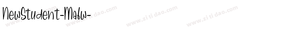 NewStudent-Ma6w字体转换