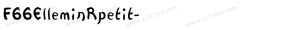 F66ElleminRpetit字体转换