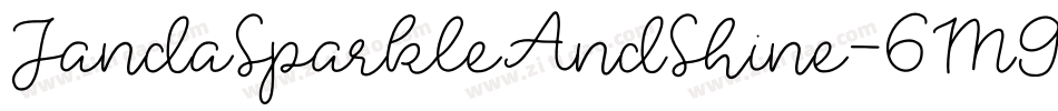 JandaSparkleAndShine-6M9A字体转换