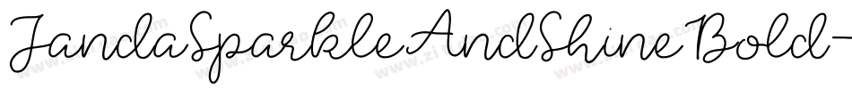 JandaSparkleAndShineBold-yJVe字体转换
