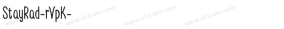 StayRad-rVpK字体转换