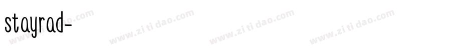 stayrad字体转换