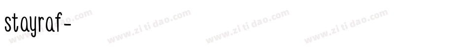 stayraf字体转换