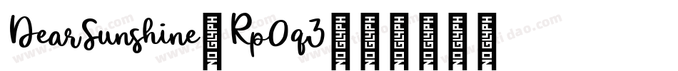 DearSunshine-Rp0q3字体转换