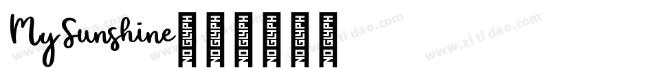 MySunshine字体转换