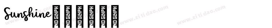 Sunshine字体转换