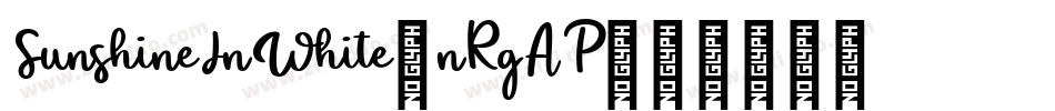 SunshineInWhite-nRgAP字体转换