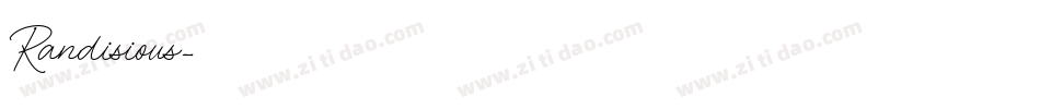 Randisious字体转换