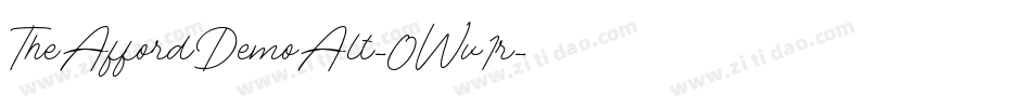 TheAffordDemoAlt-0Wv1r字体转换