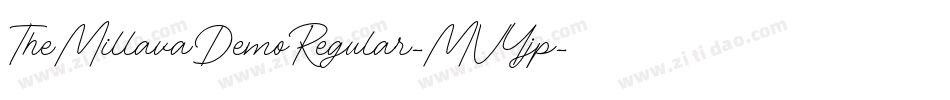 TheMillavaDemoRegular-MVYjp字体转换 TheMillavaDemoRegular-MVYjp字体转换