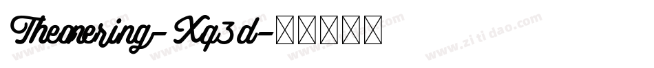 Theonering-Xq3d字体转换