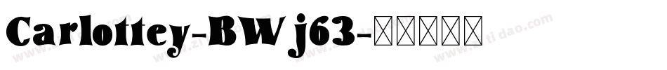 Carlottey-BWj63字体转换