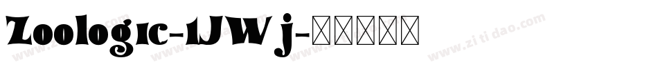 Zoologic-1JWj字体转换