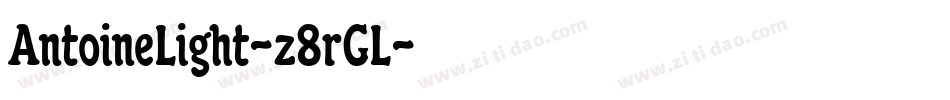 AntoineLight-z8rGL字体转换
