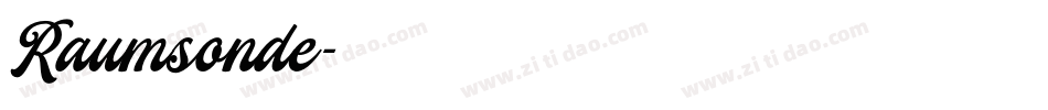 Raumsonde字体转换