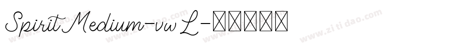 SpiritMedium-vwL字体转换