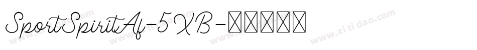 SportSpiritAf-5XB字体转换