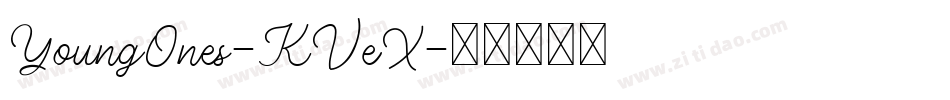 YoungOnes-KVeX字体转换