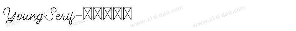YoungSerif字体转换
