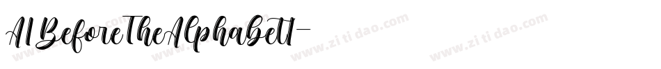 AIBeforeTheAlphabetI字体转换