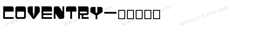 COVENTRY字体转换