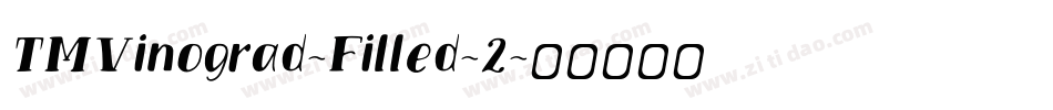 TMVinograd-Filled-2字体转换