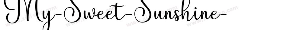 My-Sweet-Sunshine字体转换