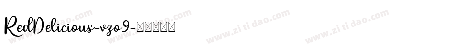 RedDelicious-vzo9字体转换