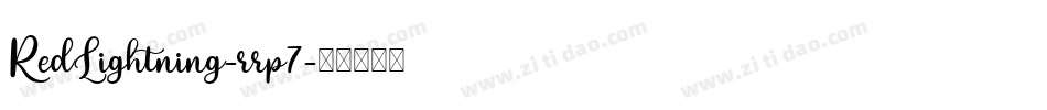 RedLightning-rrp7字体转换