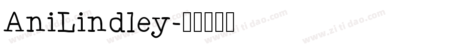 AniLindley字体转换