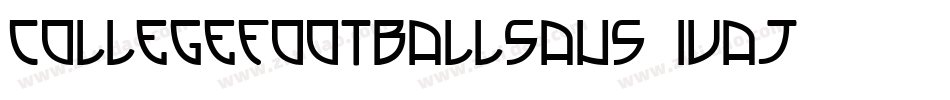 CollegeFootballSans-1vaj字体转换